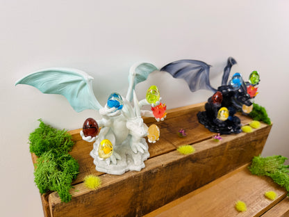 Dofus Figurine Dragon noir avec les 6 Primordiaux – FanArt